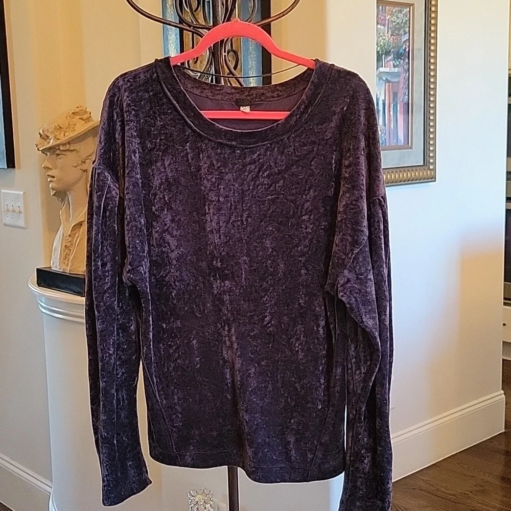 Free People Milan Velvet Top